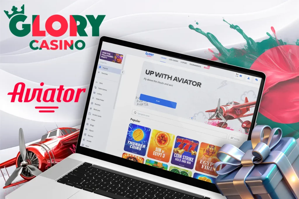 Play Aviator at Glory Casino and get a bonus